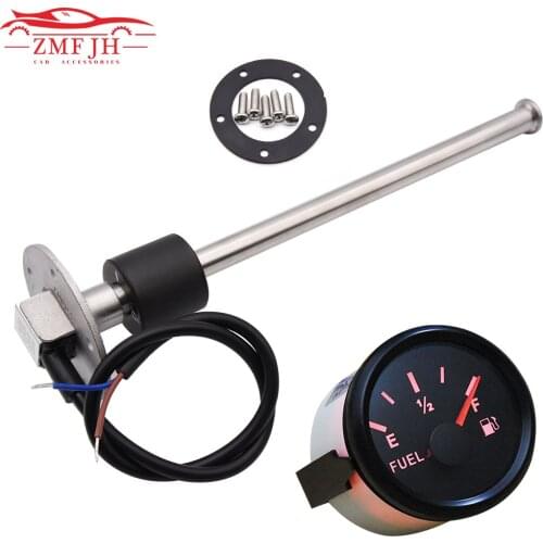 Car Boat Fuel Level Sensor for 0~190 ohm 240-33 ohm Fuel Level Gauge with 150 200 250 300 350 400 500 550mm Fuel Sending Unit