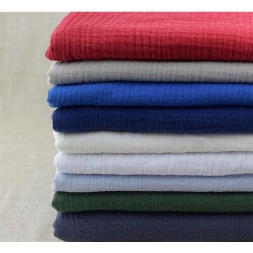 Double crepe cotton cloth 100% cotton woven fabric for womens clothing and shirt