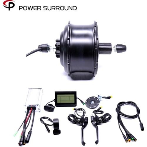 2020 Eletrica Waterproof 48v500w Fat Rear Cassette Brushless Hub Motor Snow Conversion electric Wheel ebike system