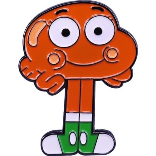 Gumball Darwin Amazing World Cartoon Enamel Brooch Pins Badge Lapel Pin Brooches Alloy Metal Fashion Jewelry Accessories