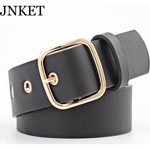 JNKET New Womens Belt Retro Waist Belt PU Leather Waist Strap Wide Waistband Jeans Belt
