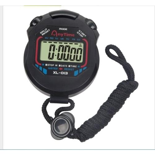 Classic Digital Professional Handheld LCD Chronograph Sports Stopwatch Timer Stop Watch With String 2020 New Sale