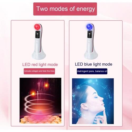 Red And Blue Light Facial Blackhead Remover Electric Pore Cleaner Blackhead Black Point Vacuum Cleaner Tool Cleaner Machine