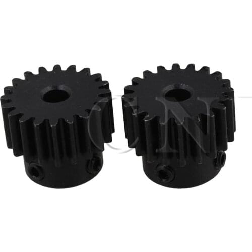 CNBTR 2 pcs Motor Metal Steel Gear Wheel 20 Teeth Tooth 5mm Hole Diameter Wild Range