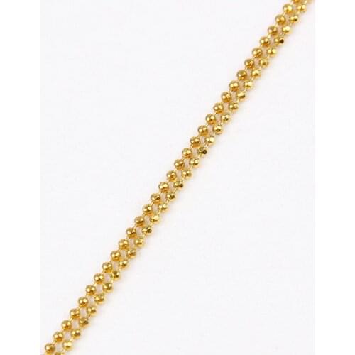 5m/lot 2mm Metal Ball Bead Chains Rose Gold Color Bulk Iron Chains For Diy Bracelet Necklace Jewelry Findings Making