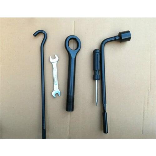 AZGIANT Car Metal Trailer Towing Bars Hook On-board Jack Tool Tire Wrench Rocker For Hyundai ix35 Towing Hauling Catch Original