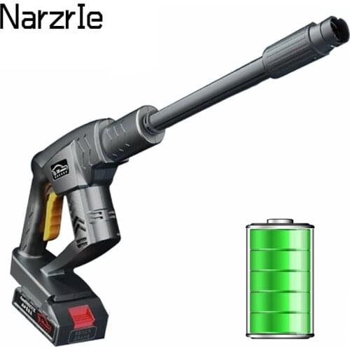 High Pressure Car Washer Rechargeable Lithium Battery Auto Spray Water Car Cleaning Gun Handheld Cleaner Car Acessories