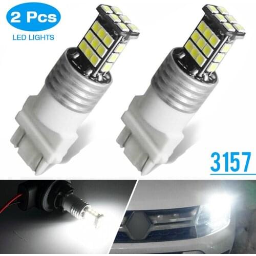 New Arrival 2pcs 3157 3030 21SMD LED Fog Light Bulb 12V 1600LM 6000K Super Bright Signal Lamp Fit For Chevy Silverado 2000-2007