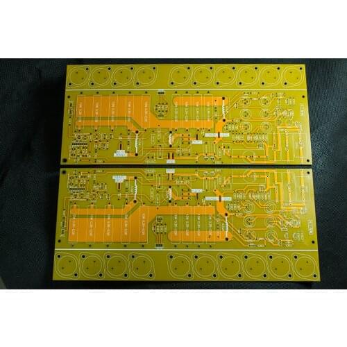 One Pair FM711 Gold Sealed HiFi Class A Power Amplifier PCB Blank Board