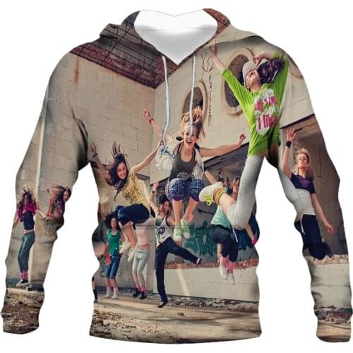 Autumn plus cashmere new mens casual hooded sweater 3D printing sportswear long-sleeved sweater casual hoodie