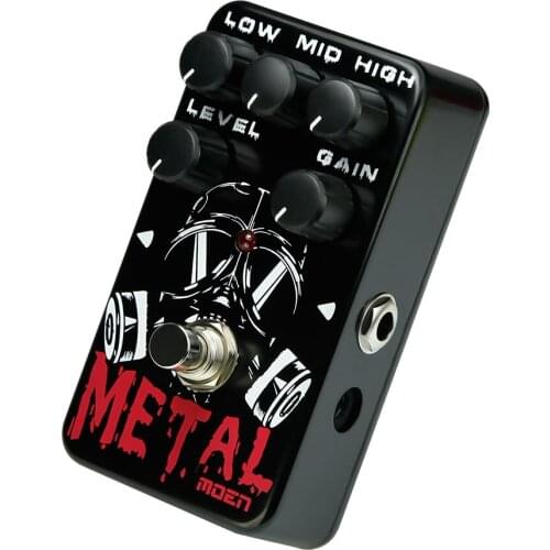 MOEN Electric Guitar Effects Pedal Metal Low Mid High Gain Distortion