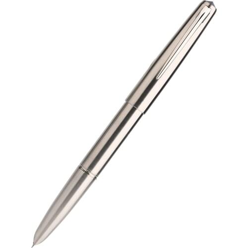Moonman Ti200 Metal Fountain Pen Titanium Alloy Iridium Fine/14K Gold 0.5mm with Converter Smooth Office Business Writing Pen