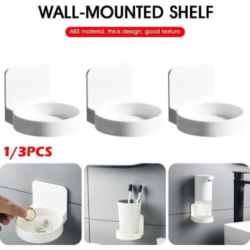 Bathroom shelf round storage shelf face wash, shower gel, hand soap, wall-mounted bathroom kitchen accessories storage shelf