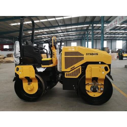SYNBON SY204H Full hydraulic driving double steel wheel vibratory roller 4 tons concrete road compactor asphalt roller