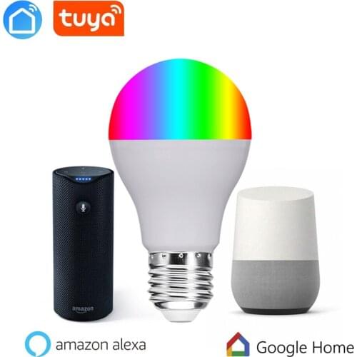 Tuya app Smart WIFI Light Bulb Multicolor Dimmable LED Lights switch Compatible with Alexa and Google Assistant WIFI LED Lamp