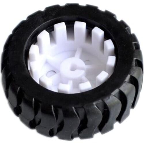 10PCS/LOT K346 43*19*3mm D-hole Rubber Wheel Suitable for N20 Motor D Shaft Tire Car Robot DIY Toys Parts connector