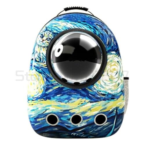 Going out cat bag portable cat backpack cat space capsule pet cat schoolbag double shoulder cat bag cat supplies