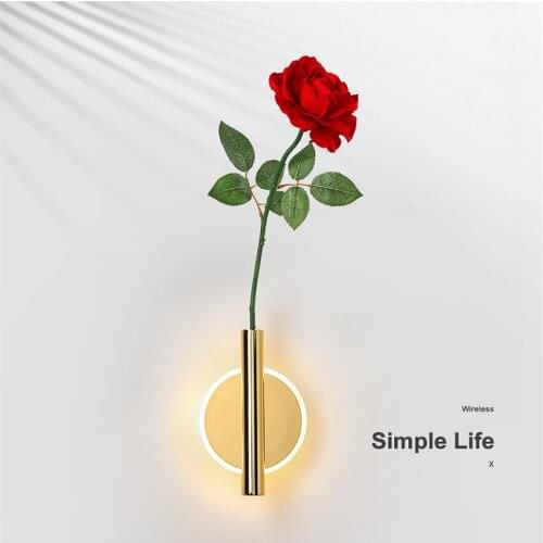 Modern Flower Arranging Long Tube Wall Lamp Living Room Loft Corridor Aisle Interior Lighting Bathroom Kitchen Sconce LED Light