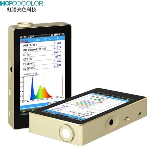 Hopoocolor Spectrometer CCT CRI Lux Spectrum test