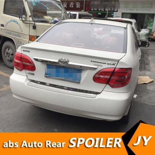 For TOYOTA Corolla Spoiler 2006-2011 Corolla spoiler High Quality ABS Material Car Rear Wing Primer Color Rear Spoiler