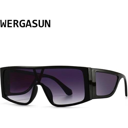 WERGASUN 2021 New Style Rectangle Women Sunglasses Trendy Shades For Ladies Square Sun Glasses Female UV400