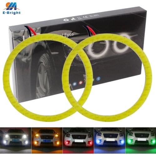 YM E-Bright COB Angel Eyes 100mm!! 2Pieces(1pair) Auto Halo Rings COB 100MM Angel Eye Car Headlight Motorcycle White 12V Led