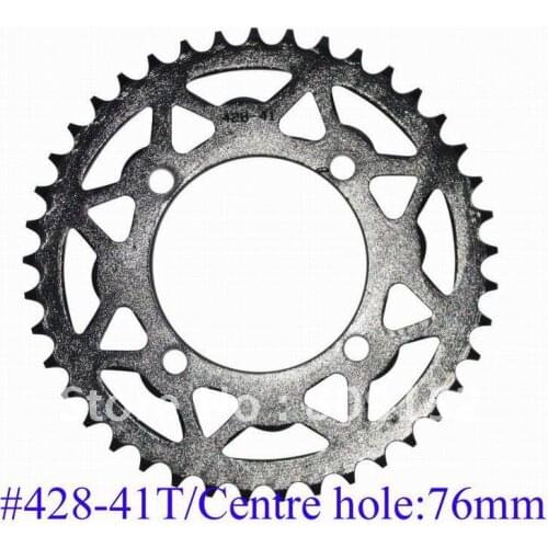 Rear sprocket #428-41T/76mm centre hole Dia for dirt bike use