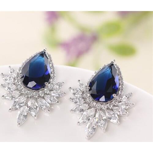 Jewelry Female Korean Style Copper Fashion Earrings For Women Set Zircon S925 Silver Needle Vintage Eardrop 2021 Trend