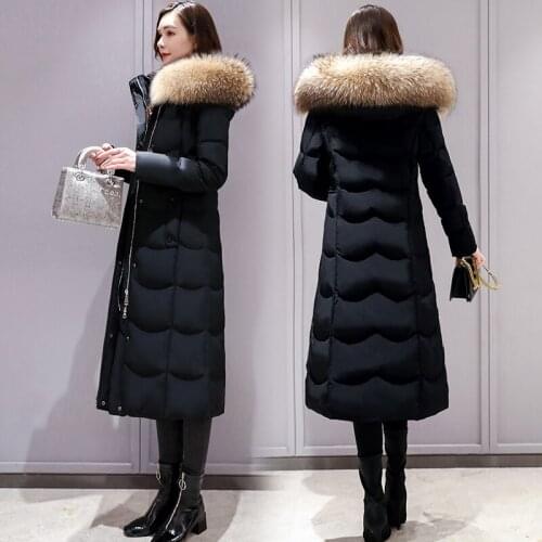 Winter Women Down Coats and Jackets Women Thicken Woman Parkas Korean Style Autumn Real Fur Collar Coats Abrigos Mujer WPY1681