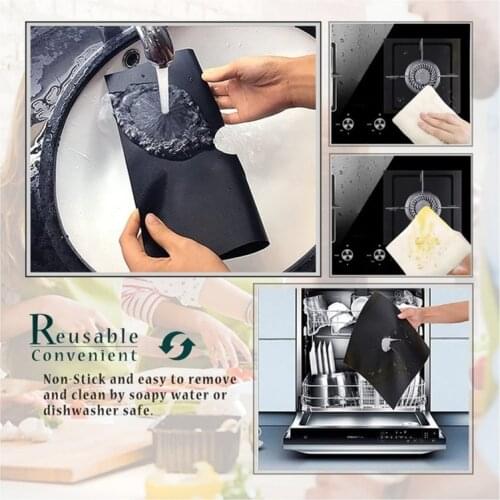 1/3/5pcs Stove Top Protect Mat Reusable Non-stick Cover Liner Clean Cook for Kitchen TS2 Cookware Parts