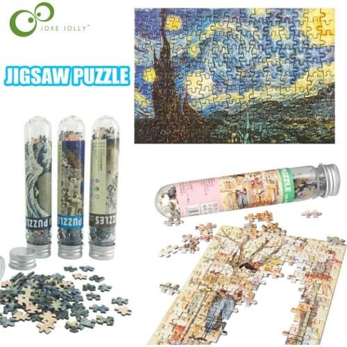 150 Pieces Tube Mini Paper Puzzles Game Toys for Children Adults Learning Education Brain Teaser Assemble Toy Games Jigsaw ZXH