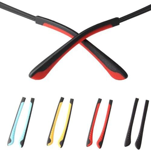 20pairs(40pcs) Soft Silicone Temple Tips For Metal Temple Glasses Eyewear silicone Temple Tips 4colours option