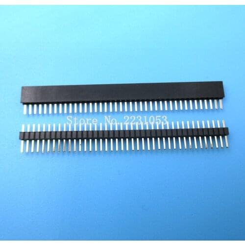 20PCS/Lot 1x40 Pin 1.27 mm Single Row Female & Male Pin Header connector