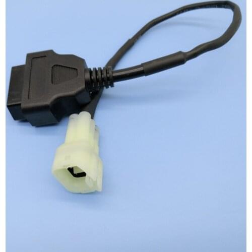 Free shiping 1/2 pcs 6 pin connector OBD II diagnostic harness electronic cable of Kawasaki motorcycle 6189-6171