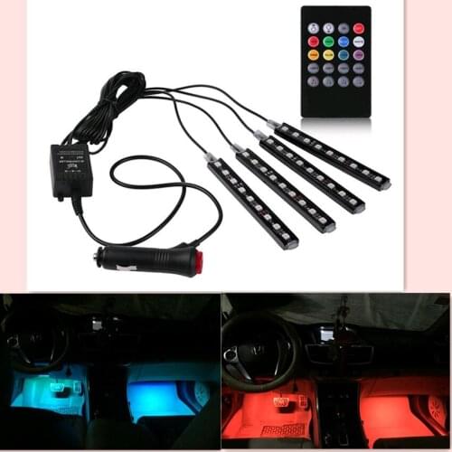 Car atmosphere lamp led for Ford Focus 2 3 Fiesta Mondeo Kuga Citroen C4 C5 C3 Skoda Octavia 2 A7 A5 Rapid Fabia Accessories