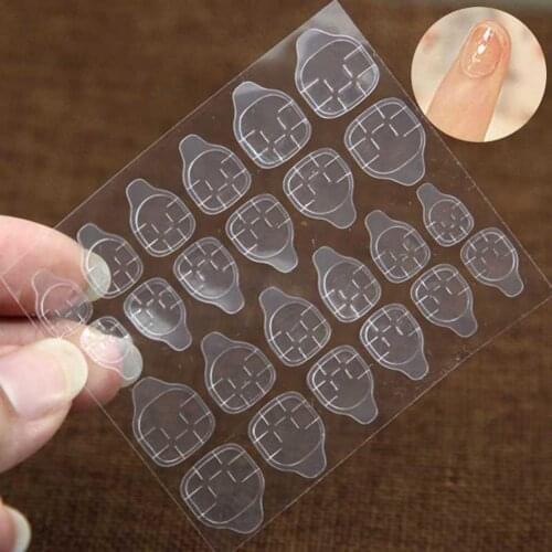 Double Sided Adhesive Glue Tapes Nail Art Tabs Clear Manicure for Fake Nails Tip