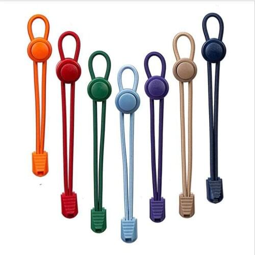 Elastic Shoelaces Round Locking No Tie Solid Color Shoe Laces Kids Adult Quick Lazy Laces Rubber Sneakers Shoelace