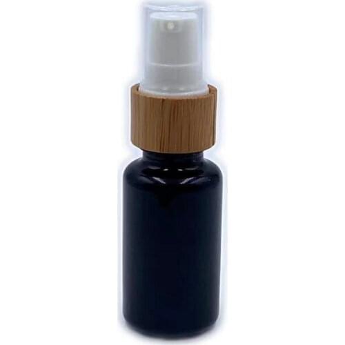 Spray Lotion Pump Dropper Bottle Black Glass Aromatherapy Refillable Bottle Essential Massage Oil Pipette Container 30ml 50ml