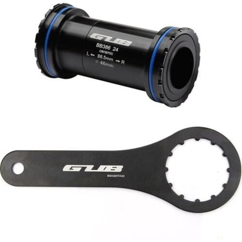 GUB 24 Aluminium Alloy Adapter Bicycle Press Fit Bottom Brackets Axle for MTB Road Bike Parts 24mm Crankset Chainset Spindle