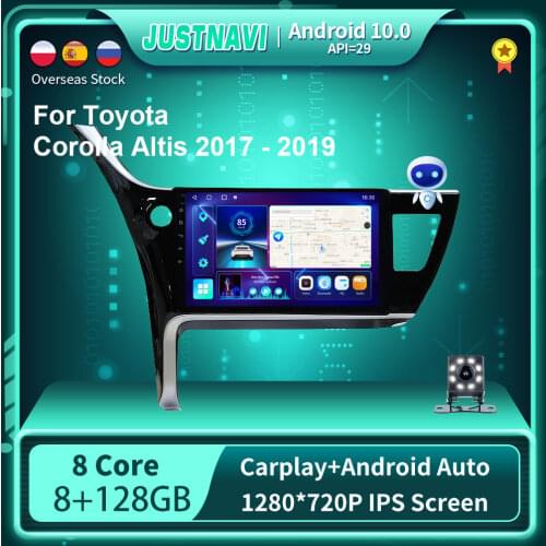 10" Android 10.0 Car Radio Multimedia Video Player For Toyota Corolla Altis 2017-2019 GPS Serero Carplay 6G 128G No 2 din DVD