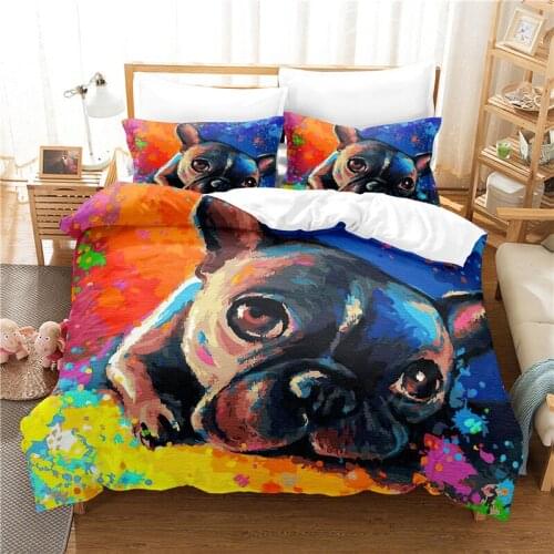 Dog Bedding Set For Bedroom Soft Bedspreads For Bed Home Comefortable Duvet Cover Quality Quilt Cover And Pillowcase