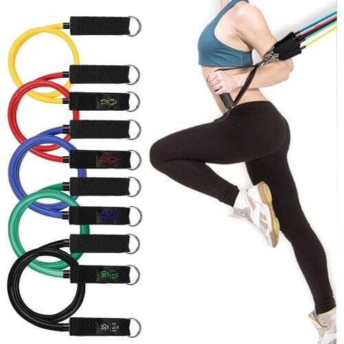 Latex Tube Resistance Bands Set Yoga Fitness Gym Gym Equipment Exercise Bands Pull Rope Fitness Elastic Training Expander