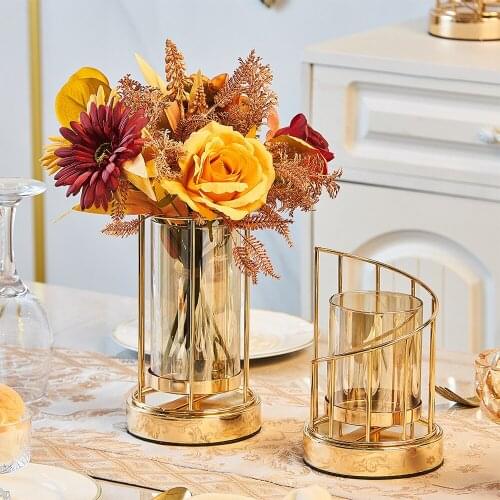 European-style metal classical candlestick standing home decoration elegant and romantic candlestick banquet light luxury gift
