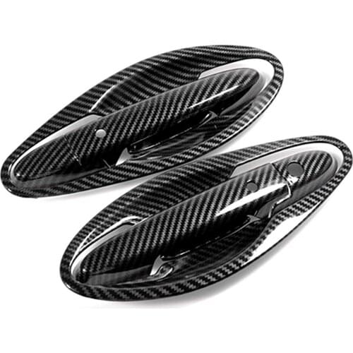 For Honda City GM4 GM5 GM6 2014-2020 Carbon Fiber Printed Exterior Door Handle Cover Door Bowl Trim Moulding Frame Bezel