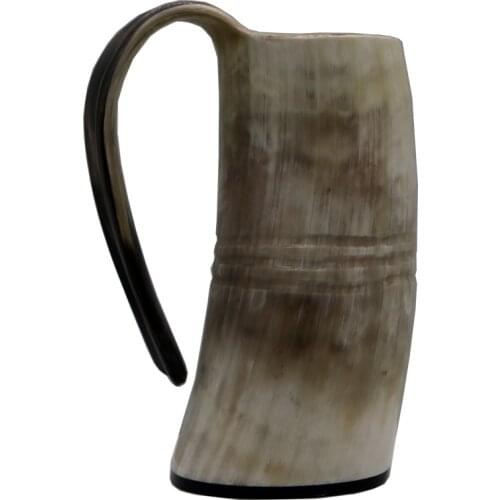Natural Handmade Viking Drinking Mug Horn Mug Beer Tankard