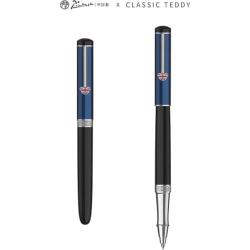 Picasso 921 Brand New Metal RollerBall Pen Blue Teddy Pimio British Series Iridium Writing Gift Pen For Business Office & School