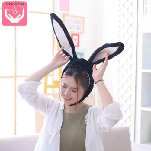 New Soft Girl Plush Rabbit Ear Hat Rabbit Headgear Photo Props Photo Props PP Cotton
