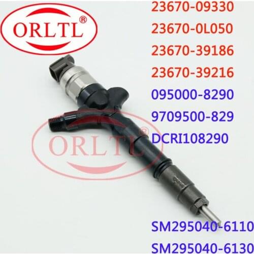ORLTL NEW SM295040-6110 common rail Injector 23670-09330 diesel injector assy 23670-0L050 for Toyota