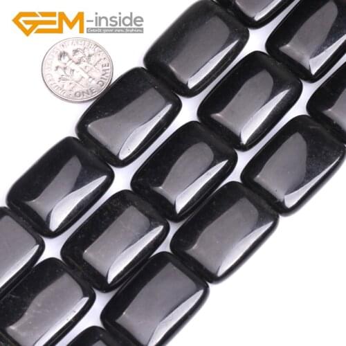 18x26mm Rectangle Variety of Materials Jewelry Making Loose Beads Strand 15 Inches GEM-inside Wholesale! DIY Gifts Free Shipping