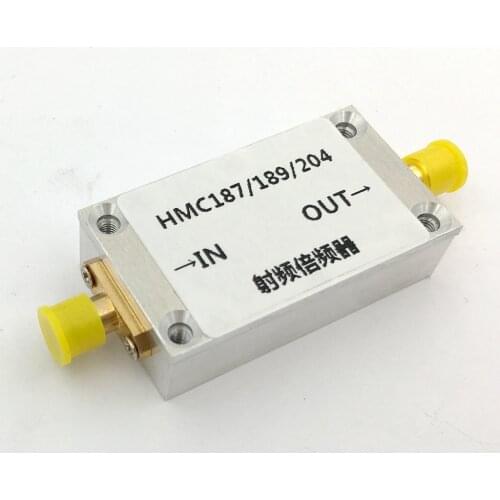 Radio frequency multiplier HMC187 HMC189 HMC204 aluminum alloy housing screened 0.8-8GHZ